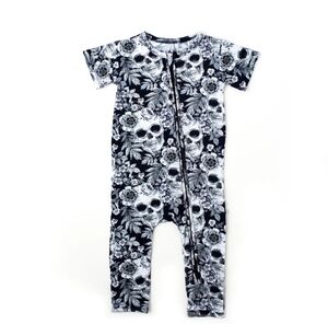 Little Bum Bums | Skeletons In The Closet Romper Short Sleeves